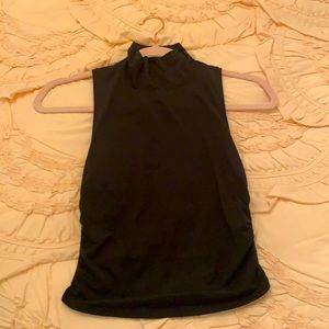 Lulu lemon black crop top, size 4